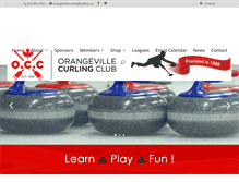 Tablet Screenshot of orangevillecurlingclub.ca